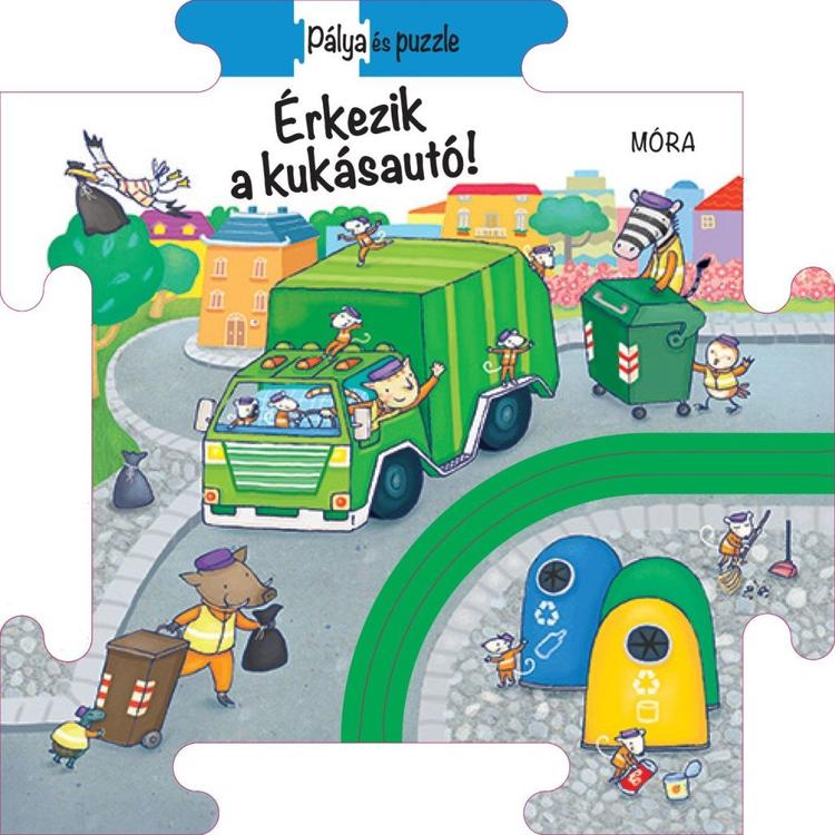 Puzzle és pálya - Érkezik a kukásautó