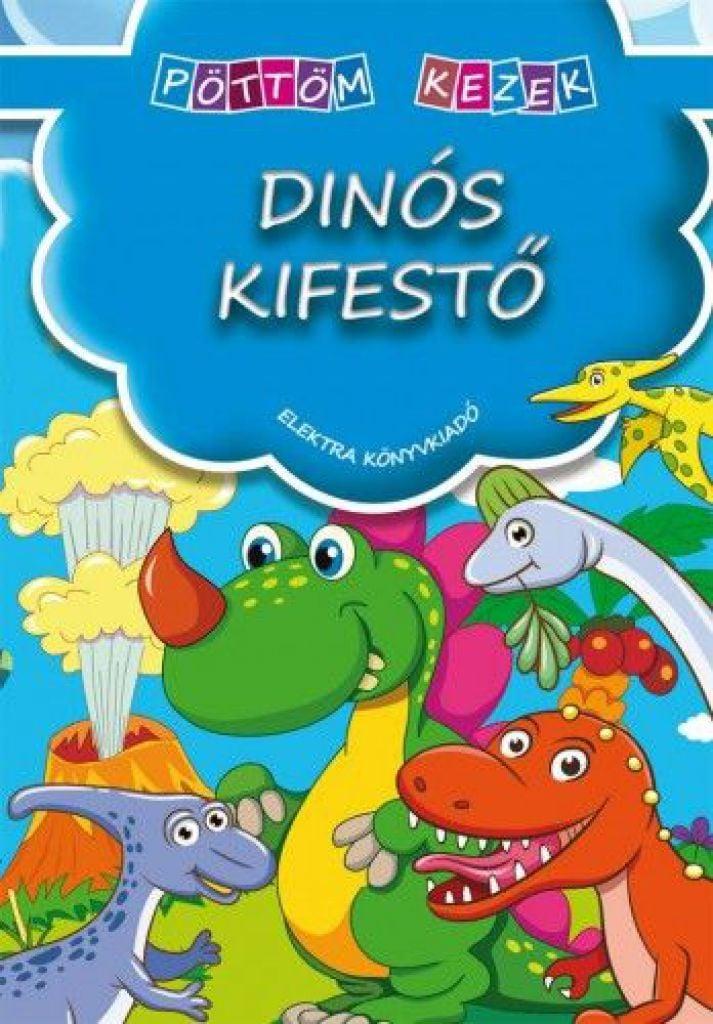 Dínós kifestő