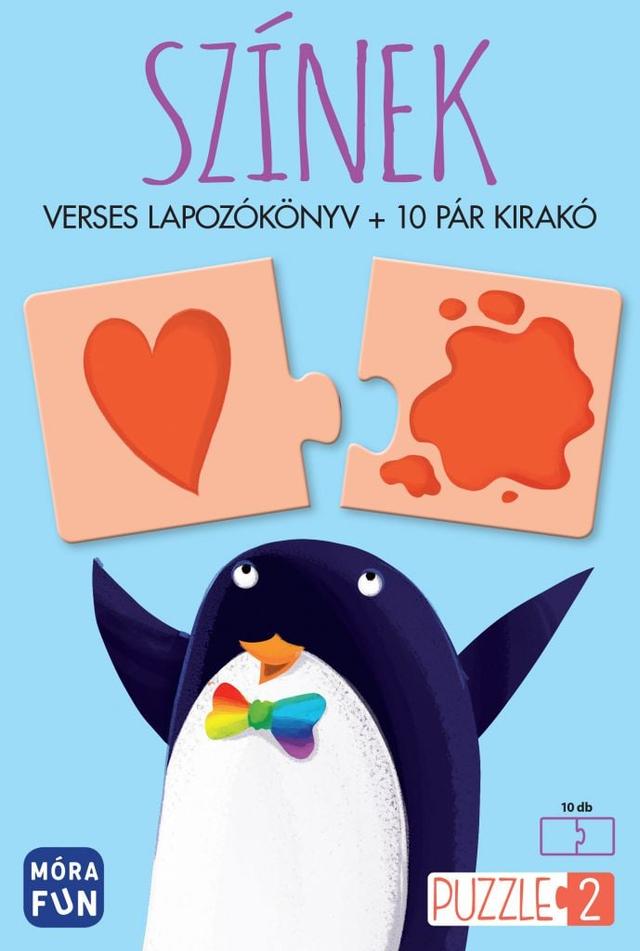 Színek - Verses lapozókönyv + 10 pár kirakó