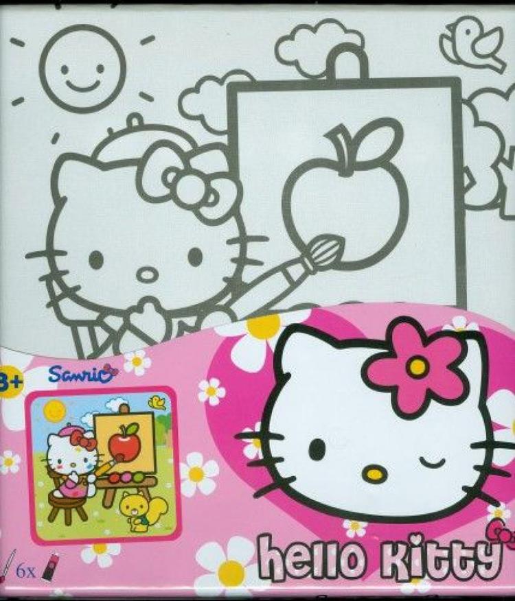 Hello Kitty - festővászon kerettel
