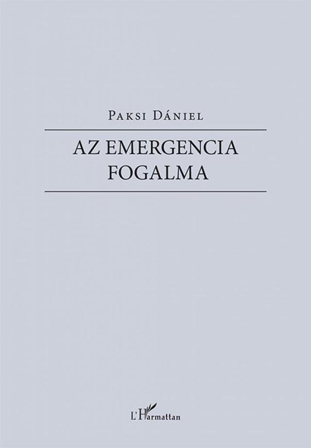 Az emergencia fogalma