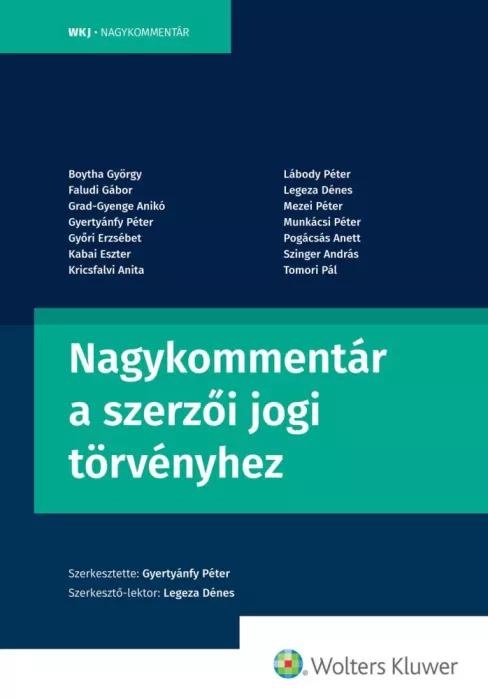 Nagykommentár a szerzői jogi törvényhez (e-könyv)