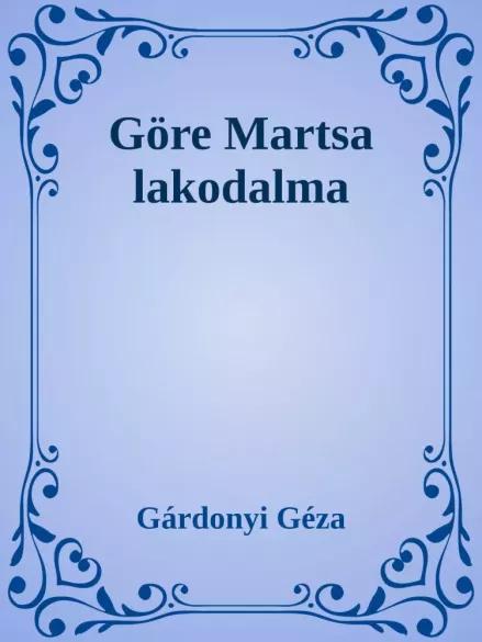 Göre Martsa lakodalma (e-könyv)