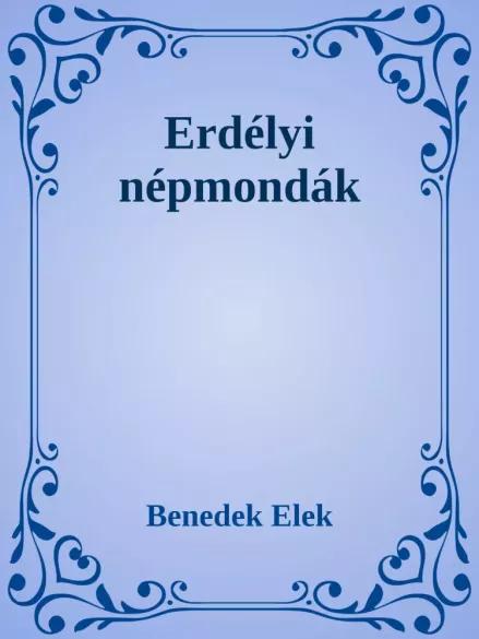Erdélyi népmondák (e-könyv)