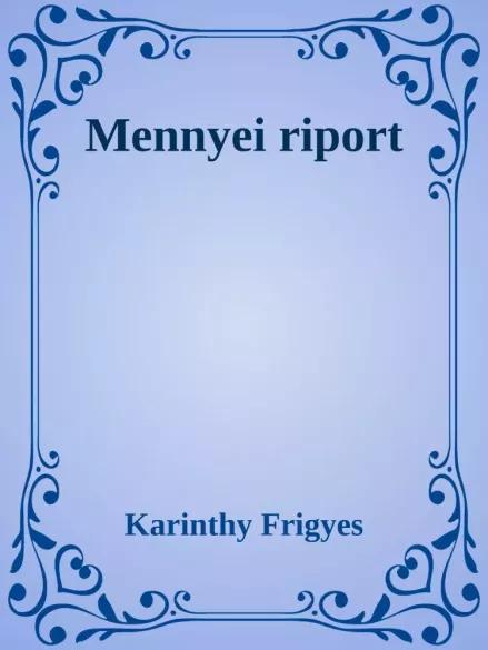Mennyei riport (e-könyv)