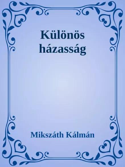 Különös házasság (e-könyv)