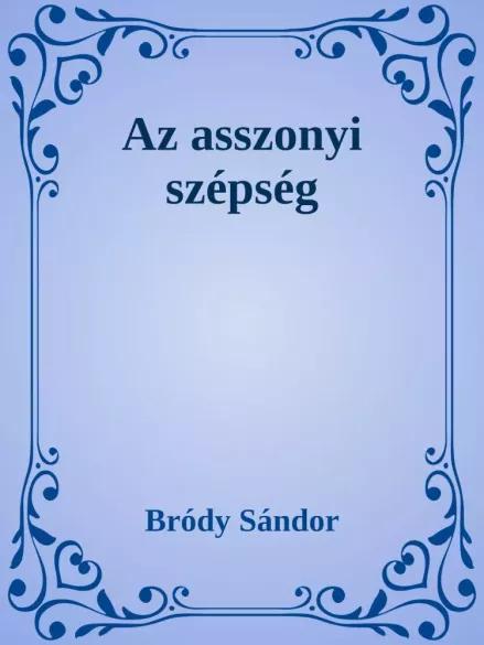 Az asszonyi szépség (e-könyv)