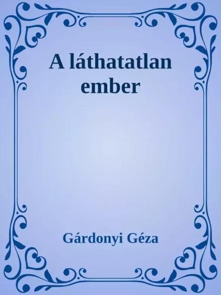 A láthatatlan ember (e-könyv)