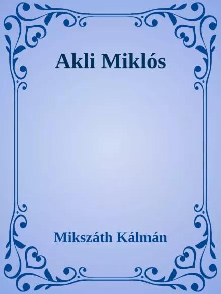 Akli Miklós (e-könyv)