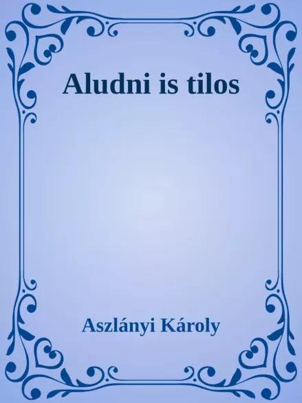 Aludni is tilos (e-könyv)