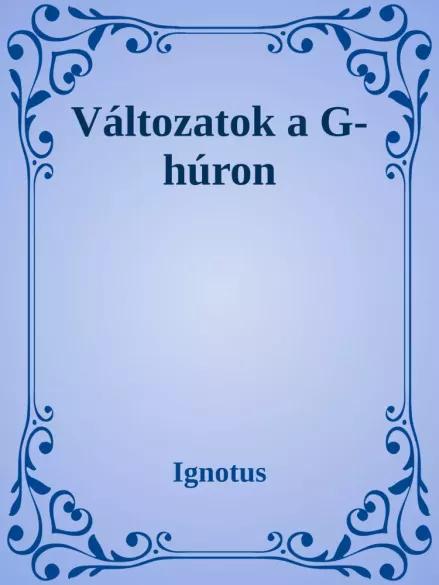 Változatok G húrra (e-könyv)