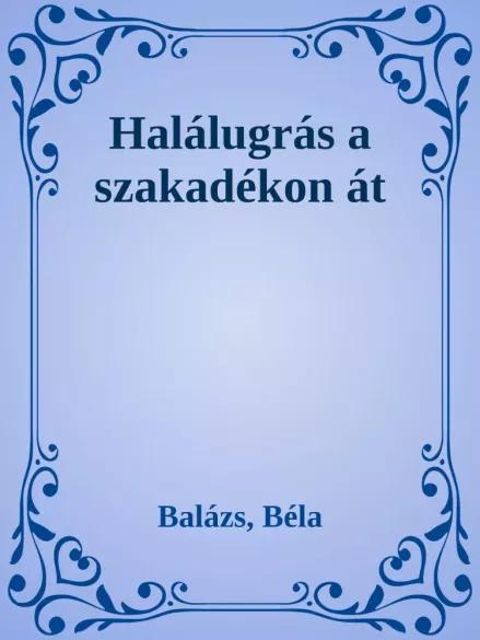 Halálugrás a szakadékon át (e-könyv)